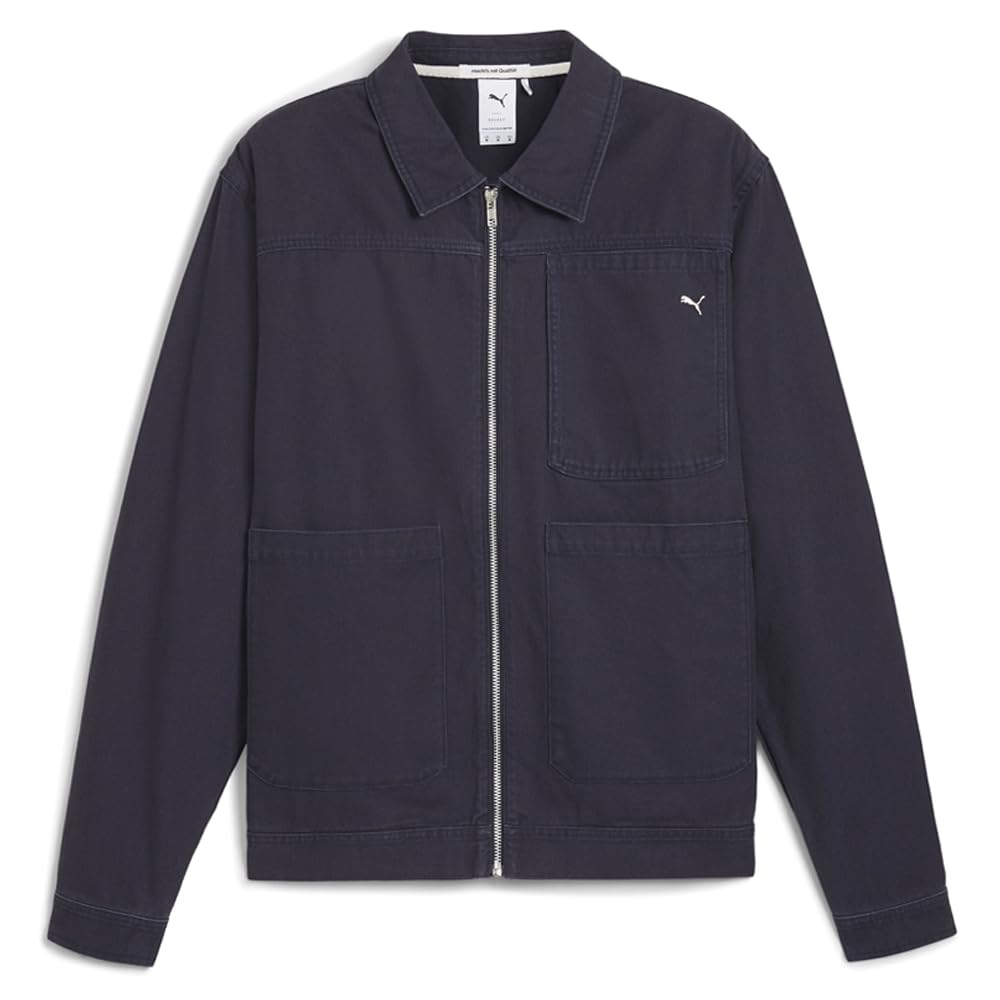 PUMA Mens Mmq Zip Overshirt Jacket Athletic Outerwear Casual